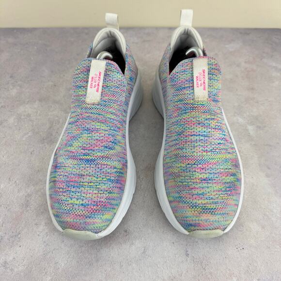 Skechers D'Lux Walker Rainbow Walking Shoes Slip On 149367 Womens Size 8.5 - Picture 5 of 12